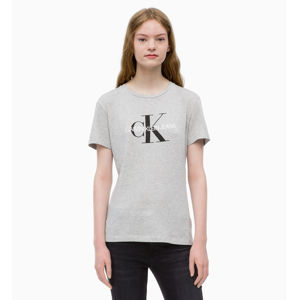 Calvin Klein dámské šedé tričko Core - M (38)